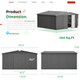 12' x 12' Outdoor Storage Shed with Lockable Doors product