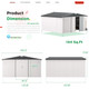 12' x 12' Outdoor Storage Shed with Lockable Doors product