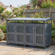 Outdoor Trash Can Storage Shed for 2 or 3 Bins product