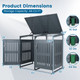 Outdoor Trash Can Storage Shed for 2 or 3 Bins product