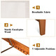 Outdoor Wood Chaise Lounge Chair with 5-Postion Adjustable Back product