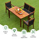 4-Piece Patio  Rattan Dining Furniture Set  product