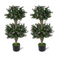 Artificial Double Ball Boxwood Topiary Tree (2-Pack) product