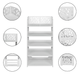White Carved 5-Tier Shoe Rack  product