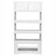 White Carved 5-Tier Shoe Rack  product