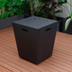 37,000 BTU Propane Steel Fire Pit Table with Wind Guard product