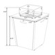 37,000 BTU Propane Steel Fire Pit Table with Wind Guard product