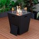 37,000 BTU Propane Steel Fire Pit Table with Wind Guard product