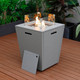 37,000 BTU Propane Steel Fire Pit Table with Wind Guard product