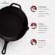 Cuisinel Cast Iron Skillets Set (2-Pack) product