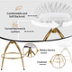 Counter Height Swivel Bar Stools (Set of 2) product