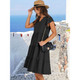 Women's Summer Ruffle Sleeve V-Neck Midi Dress product