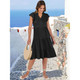 Women's Summer Ruffle Sleeve V-Neck Midi Dress product