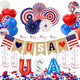 4th of July Decorations (57 Pieces) product