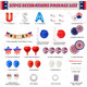4th of July Decorations (57 Pieces) product