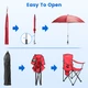 Portable Camping Chair with Sun Umbrella product