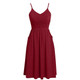 Women's V Neck Ruched Spaghetti Strap Midi Dress product