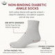 Cotton Non-Binding Diabetic & Circulatory Quarter Socks (12-Pairs) product