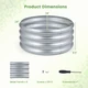 Round Galvanized Raised Garden Bed (1- or 2-Pack) product