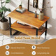 2-Tier Teak Bathroom Storage Shelves product
