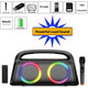 Portable Bluetooth Speaker with LED DJ Lights product