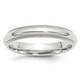 Unisex Comfort Fit 4mm Milgrain Wedding Band Ring in Sterling Silver product
