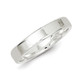 Unisex Comfort Fit 4mm Flat Wedding Band Ring in Sterling Silver product