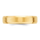 Unisex 14K Yellow Gold 5mm Comfort Fit Wedding Band with Bevel Edge product