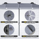Double-Sided Solar Patio Umbrella product
