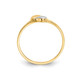 14K Yellow and White Gold Double Heart Promise Ring (Size 7) product