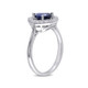 2.20 Carat (ctw) Lab-Created Blue and White Sapphire Ring product