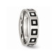 Men's 6mm Enameled Stainless Steel Comfort Fit Wedding Band Ring product