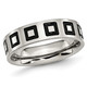 Men's 6mm Enameled Stainless Steel Comfort Fit Wedding Band Ring product