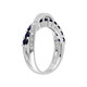 1.10 Carat (ctw) Lab-Created Blue Sapphire Ring in Sterling Silver product