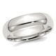Unisex Sterling Silver 6mm Comfort Fit Wedding Band Ring product