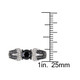 1.00 Carat (ctw) Black and White Diamond Engagement Ring in Sterling Silver product