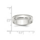 Ladies or Men's Sterling Silver 6mm Milgrain Wedding Band Ring product