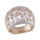 6.0 Carat (ctw) Synthetic Rose Pink Quartz Ring in Rose-Plated Sterling Silver product
