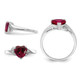Lab-Created Ruby Heart Promise Ring in Sterling Silver product