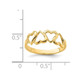 14K Yellow Gold High Polished Heart Promise Ring product