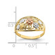 Ladies 14K Yellow Two Tone Flower Gold Ring product