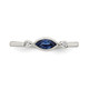 3/10 Carat (ctw) Lab-Created Sapphire Ring in Sterling Silver with White Topaz product