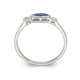 3/10 Carat (ctw) Lab-Created Sapphire Ring in Sterling Silver with White Topaz product