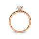 1/2 Carat Lab Grown Diamond Engagement Ring in 14K Rose Pink Gold product