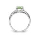 2.50 Carat (ctw) Green Quartz Ring in Sterling Silver with 14K Gold Accents product