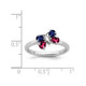 4/5 Carat (ctw) Lab Created Ruby and Lab Created Sapphire Butterfly Ring product