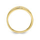 Men's 10K Yellow Gold Cross Ring wih Rhodium Plating product