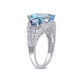5.65 Carat (ctw) Blue Topaz Three Stone Ring in Sterling Silver product
