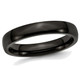 4mm Unisex Black Plated Stainless Steel Plated Wedding Band Ring product