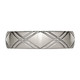 6mm Men's Titanium Criss Cross Brushed and Polished Wedding Band Ring product